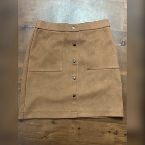 Versona brown suede skirt